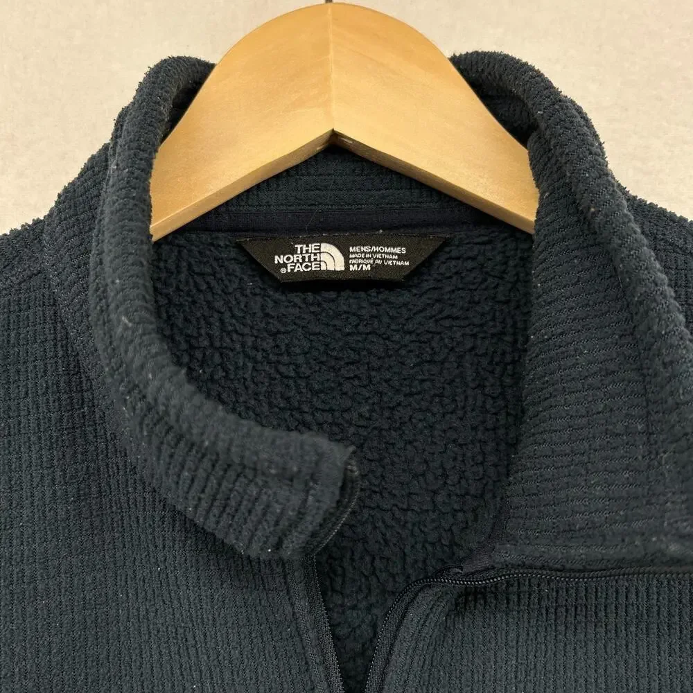 THE NORTH FACE Sweatshirt Mens M SDS Grid Fleece Jacket 1/2 Zip Pullover Blue
